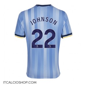 Tottenham Hotspur Brennan Johnson #22 Seconda Maglia 2024-25 Manica Corta